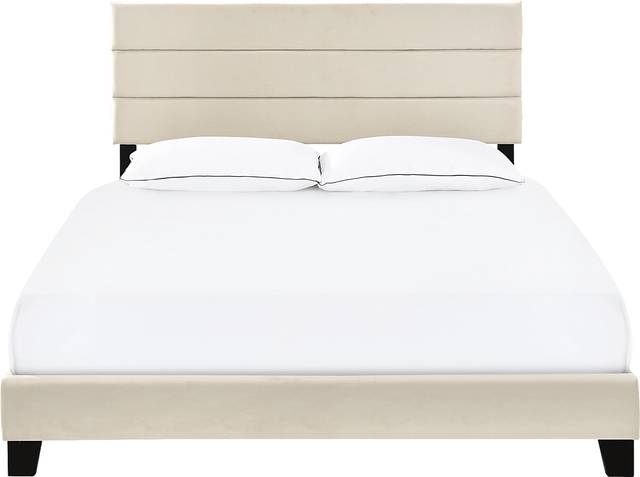 Tampania Beige Queen Bed - Thumbnail - Image 2