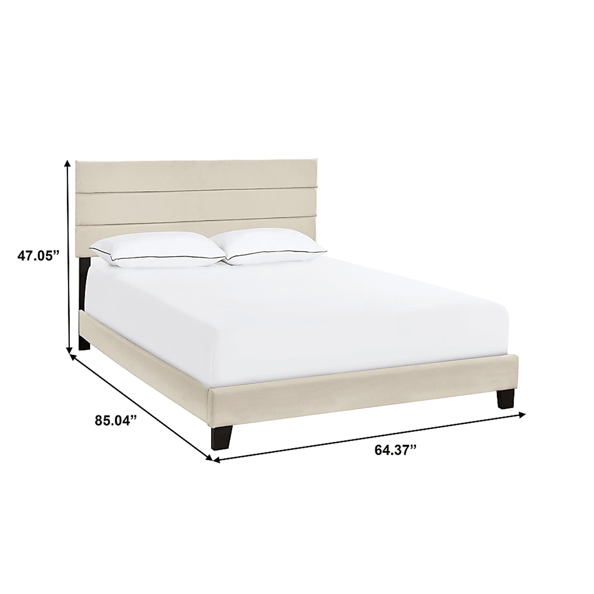 Tampania Beige Queen Bed - Image 9
