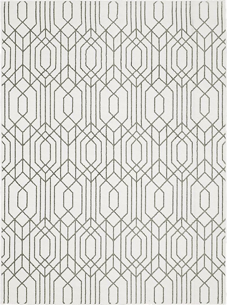 Tamun White 6'7 x 9'6 Rug