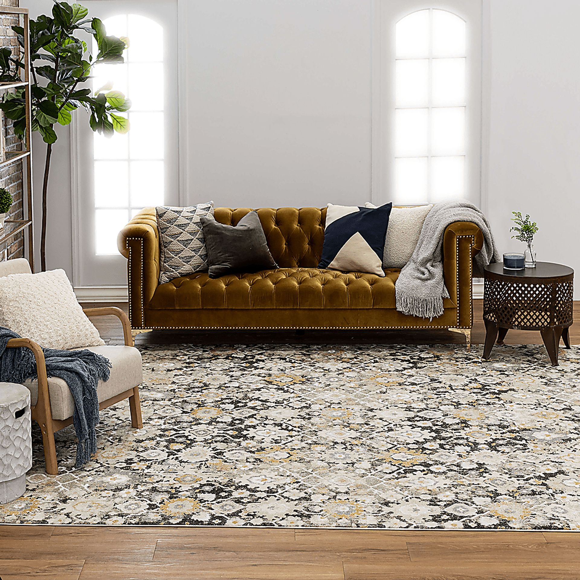 Tamwick Gray 5' x 7'6 Rug - Image 2