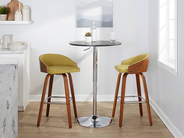Tanacross Green Swivel Barstool, Set of 2 - Thumbnail - Image 2