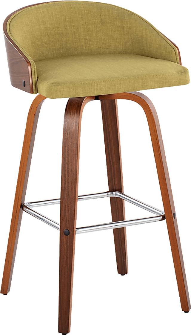 Tanacross Green Swivel Barstool, Set of 2 - Thumbnail - Image 6