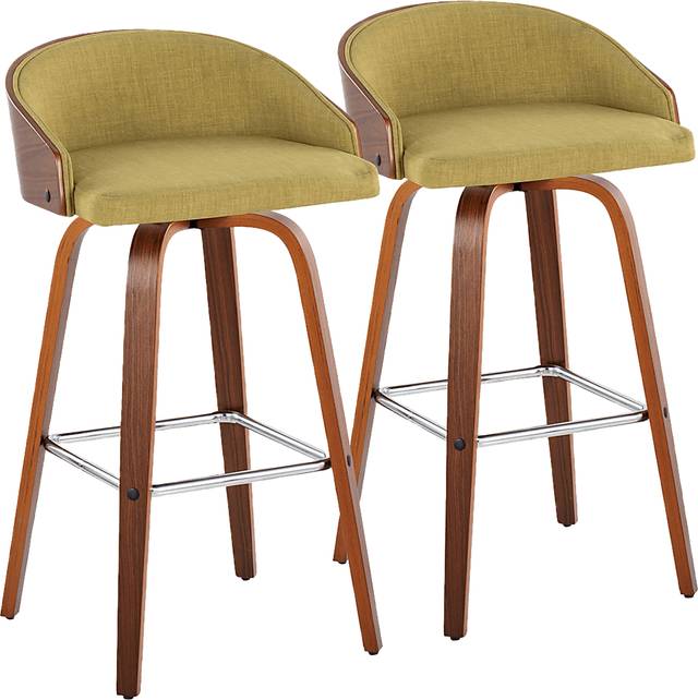 Tanacross Green Swivel Barstool, Set of 2 - Thumbnail - Image 1