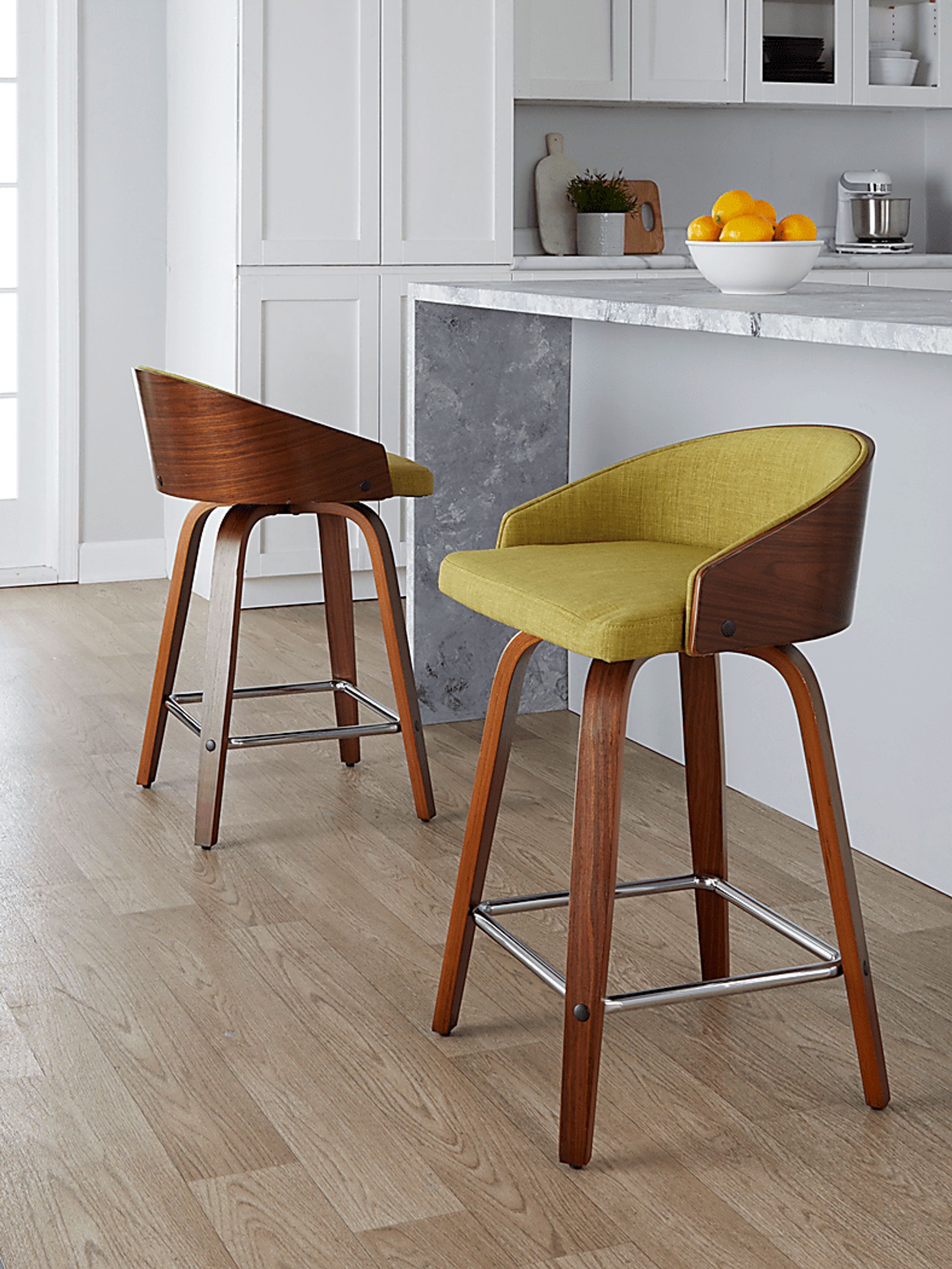 Tanacross Green Swivel Counter Height Stool, Set of 2 - Image 5
