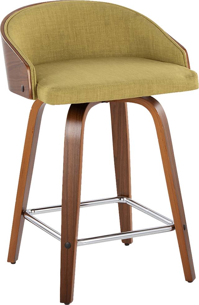 Tanacross Green Swivel Counter Height Stool, Set of 2 - Thumbnail - Image 6