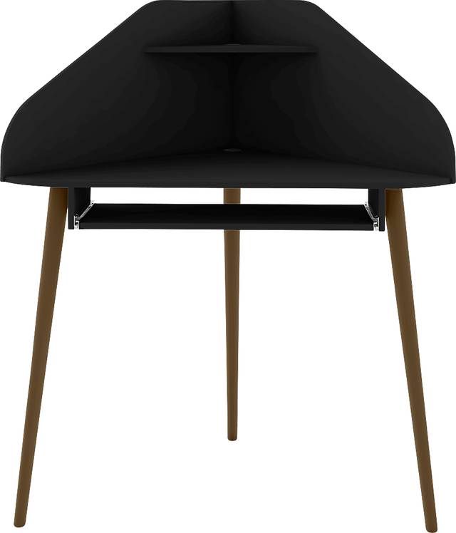 Tanbark Black Corner Desk - Thumbnail - Image 1