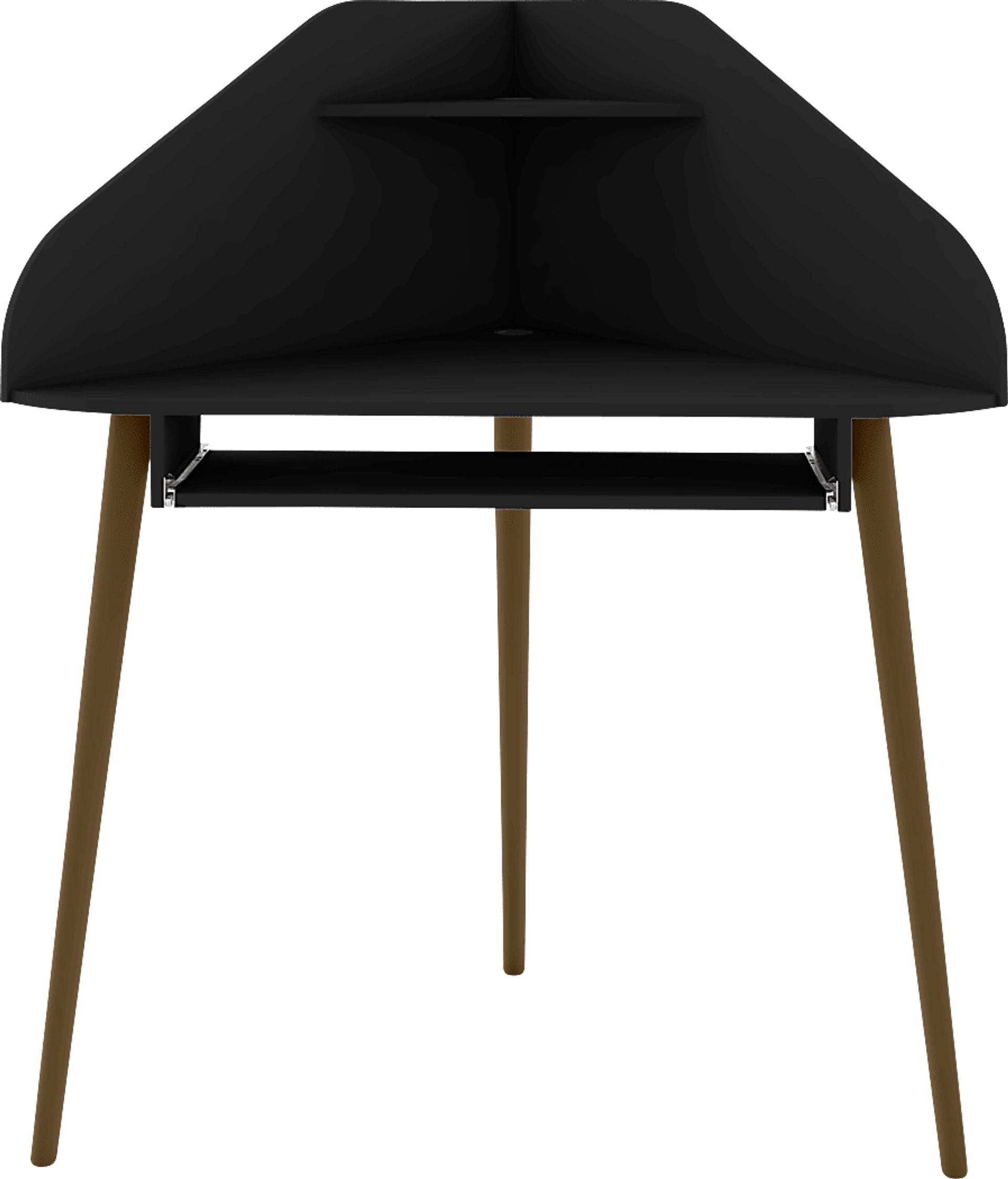 Tanbark Black Corner Desk - Image 1