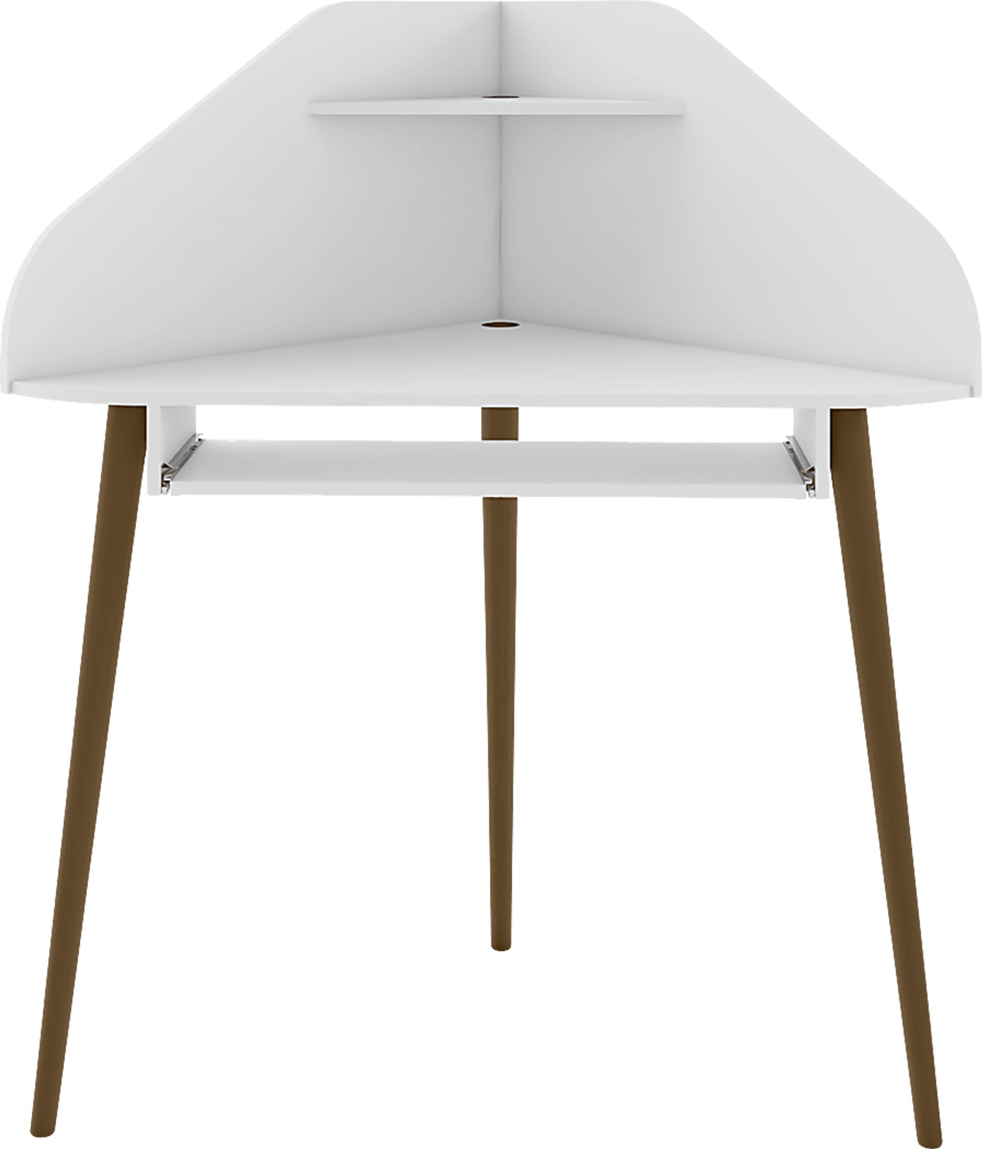 Tanbark White Corner Desk - Image 1
