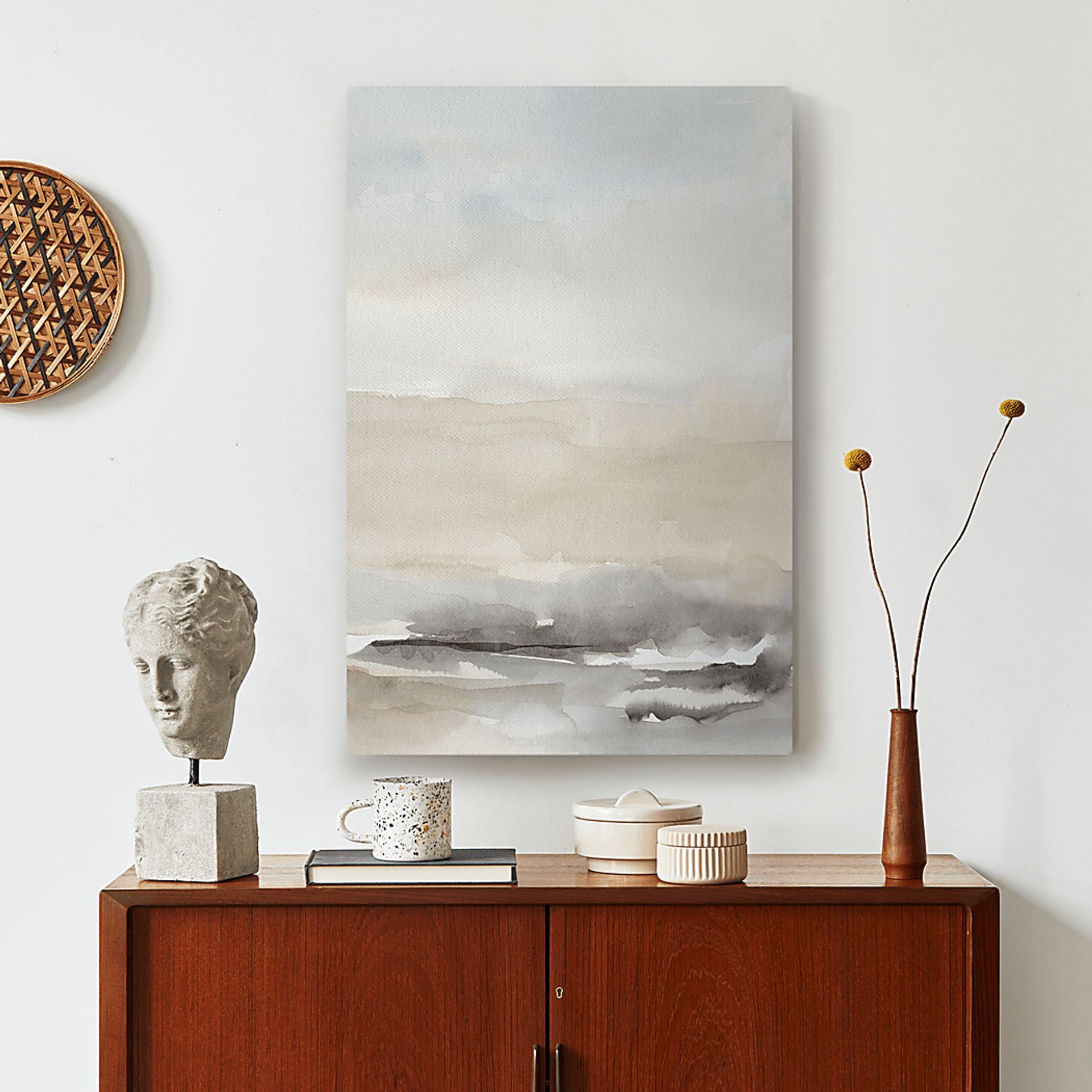 Tancilla Cream Canvas Wall Art - Image 2