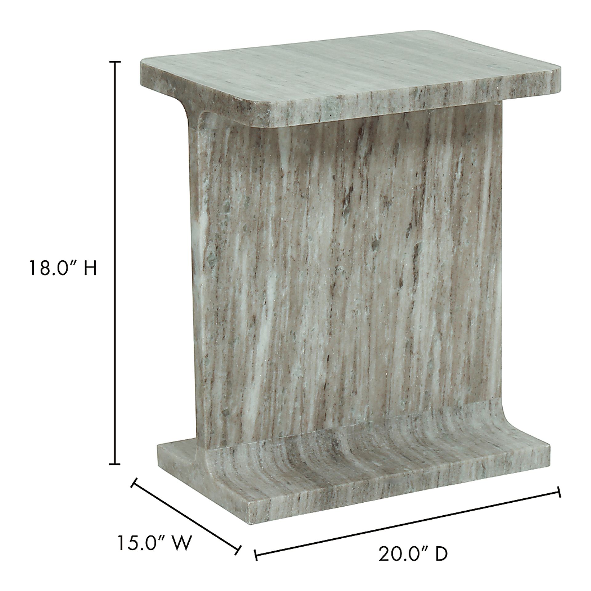 Taniaa Beige End Table - Image 3