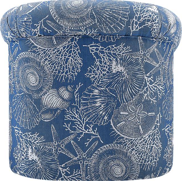 Tanith Blue Swivel Chair - Thumbnail - Image 2
