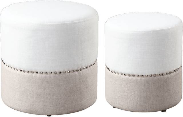 Tannahill Linen Ottoman, Set of 2 - Thumbnail - Image 1