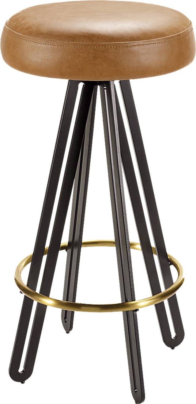 Tanous Brown Bar Stool - Thumbnail - Image 1