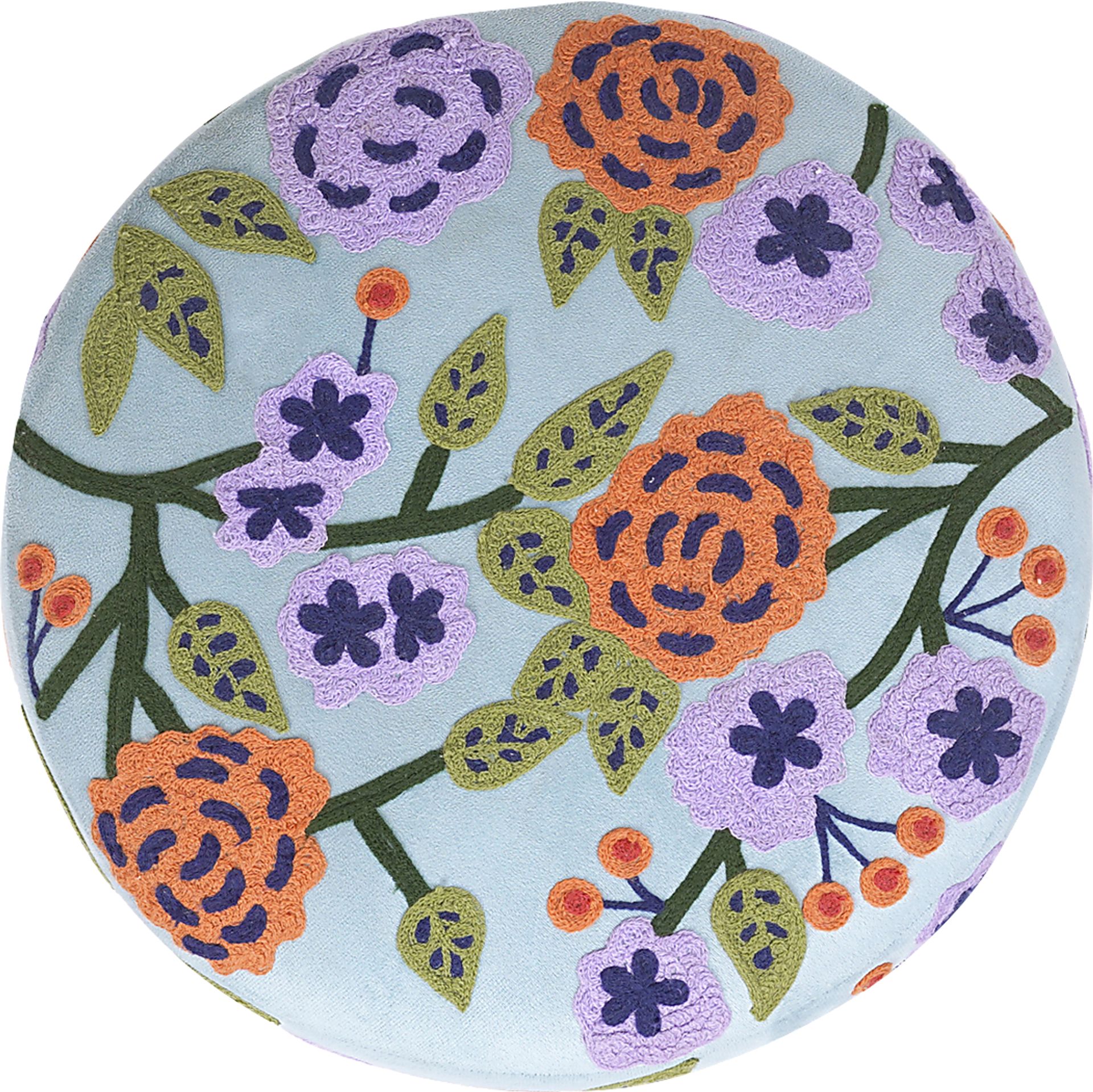 Tansya Blue Ottoman - Image 3