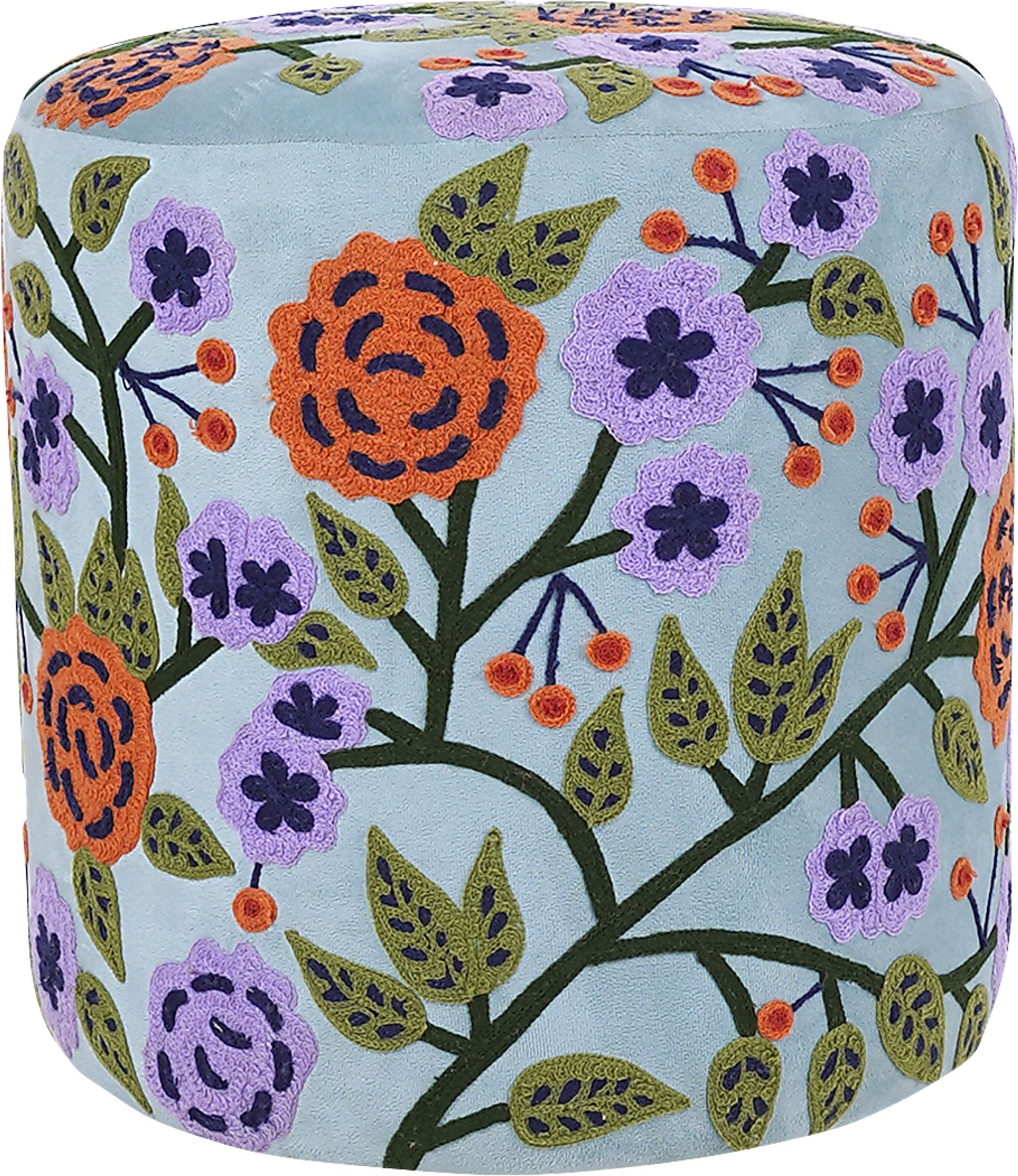 Tansya Blue Ottoman - Image 5