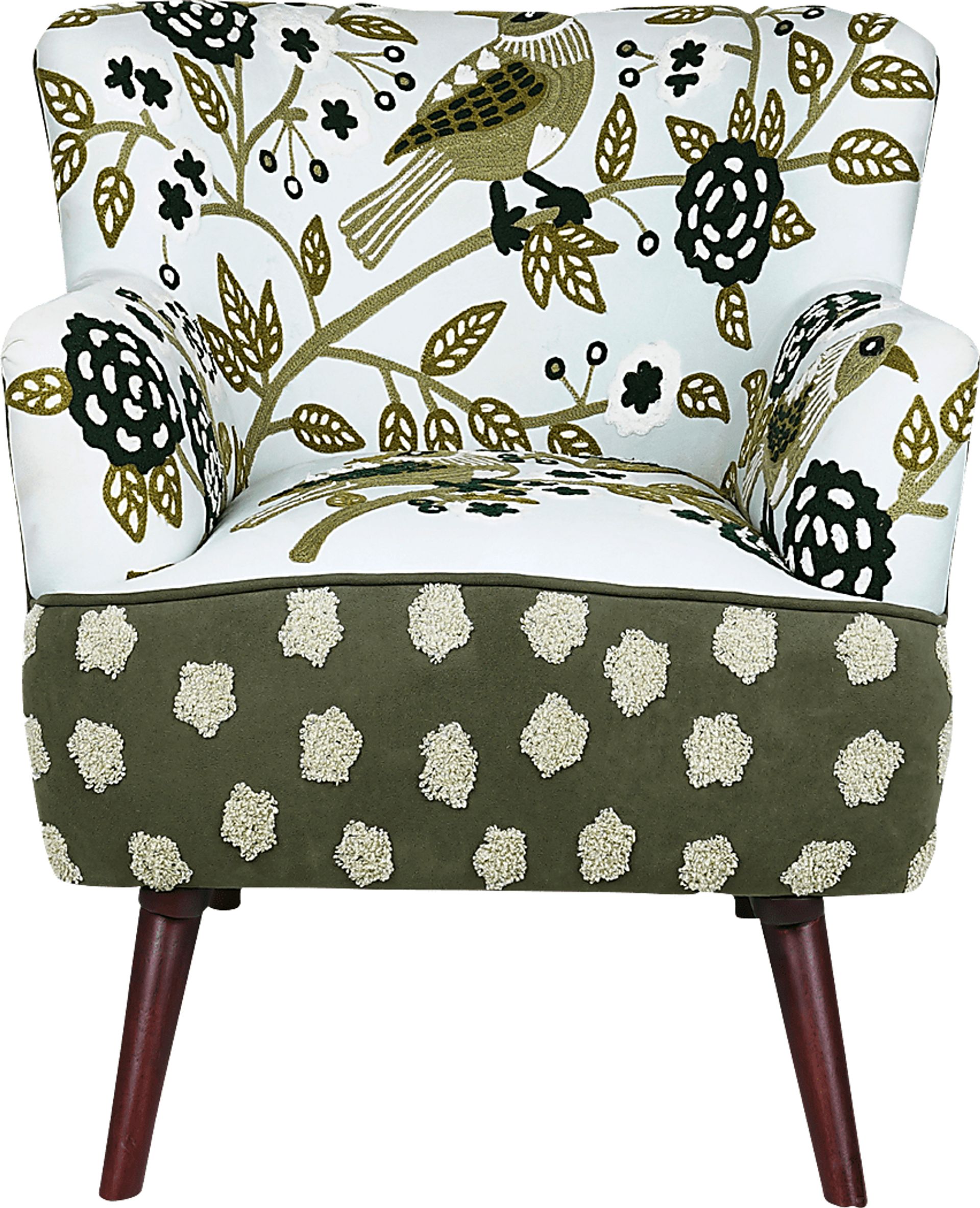 Tansya White/Green Accent Chair - Image 6