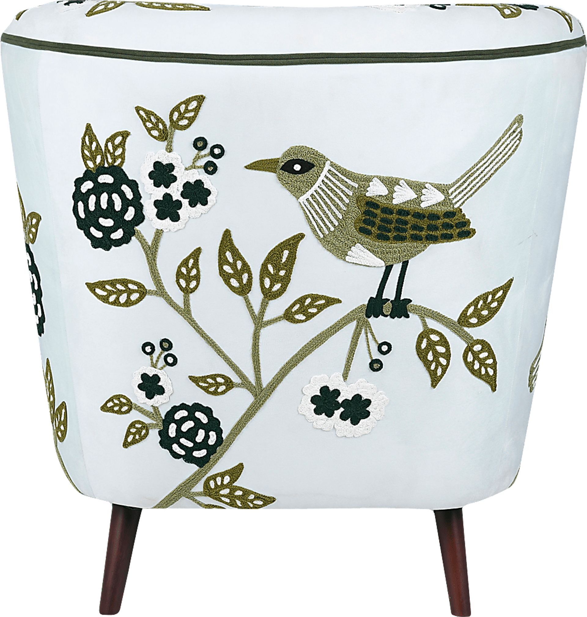 Tansya White/Green Accent Chair - Image 8