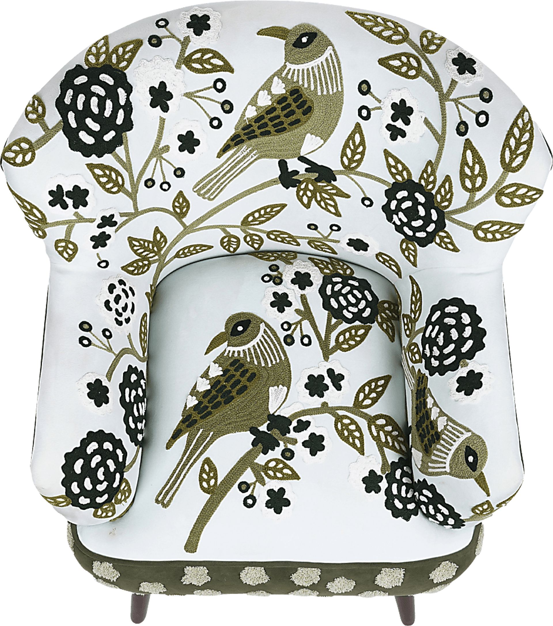 Tansya White/Green Accent Chair - Image 9