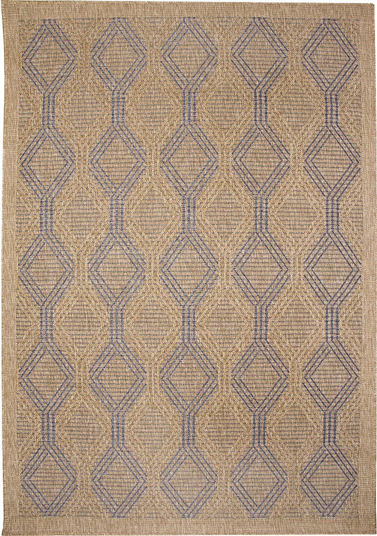 Taos Hills Navy 7'10 x 9'10 Indoor/Outdoor Rug