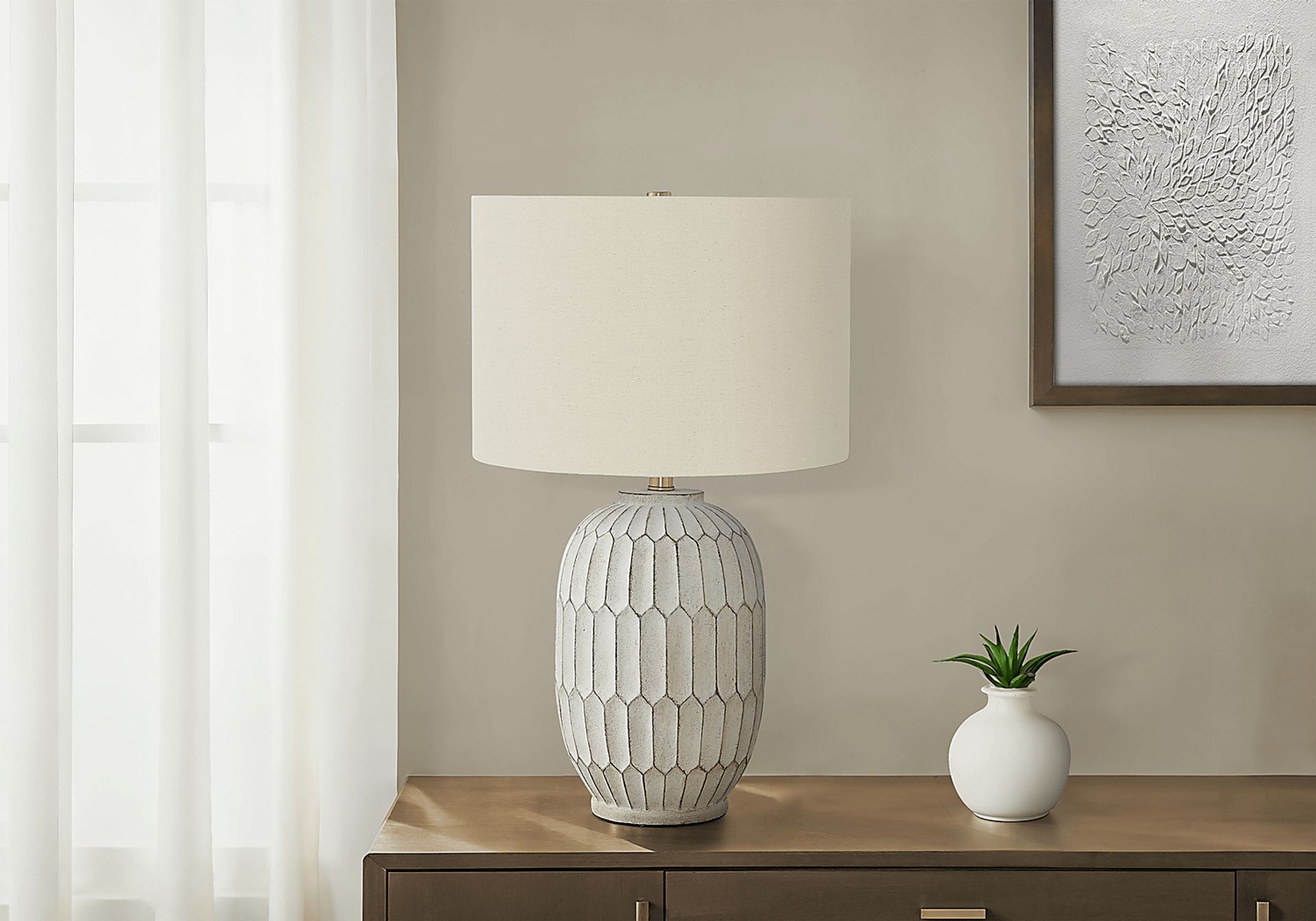 Tappan Cove Cream Lamp - Image 3