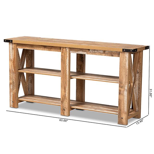 Tapscott Brown Sofa Table - Thumbnail - Image 8