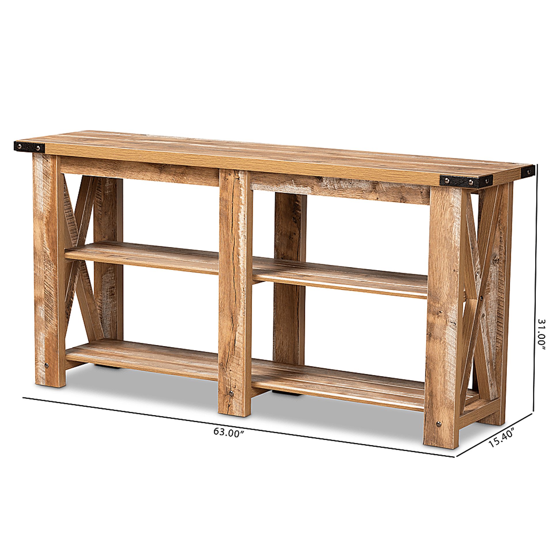 Tapscott Brown Sofa Table - Image 8