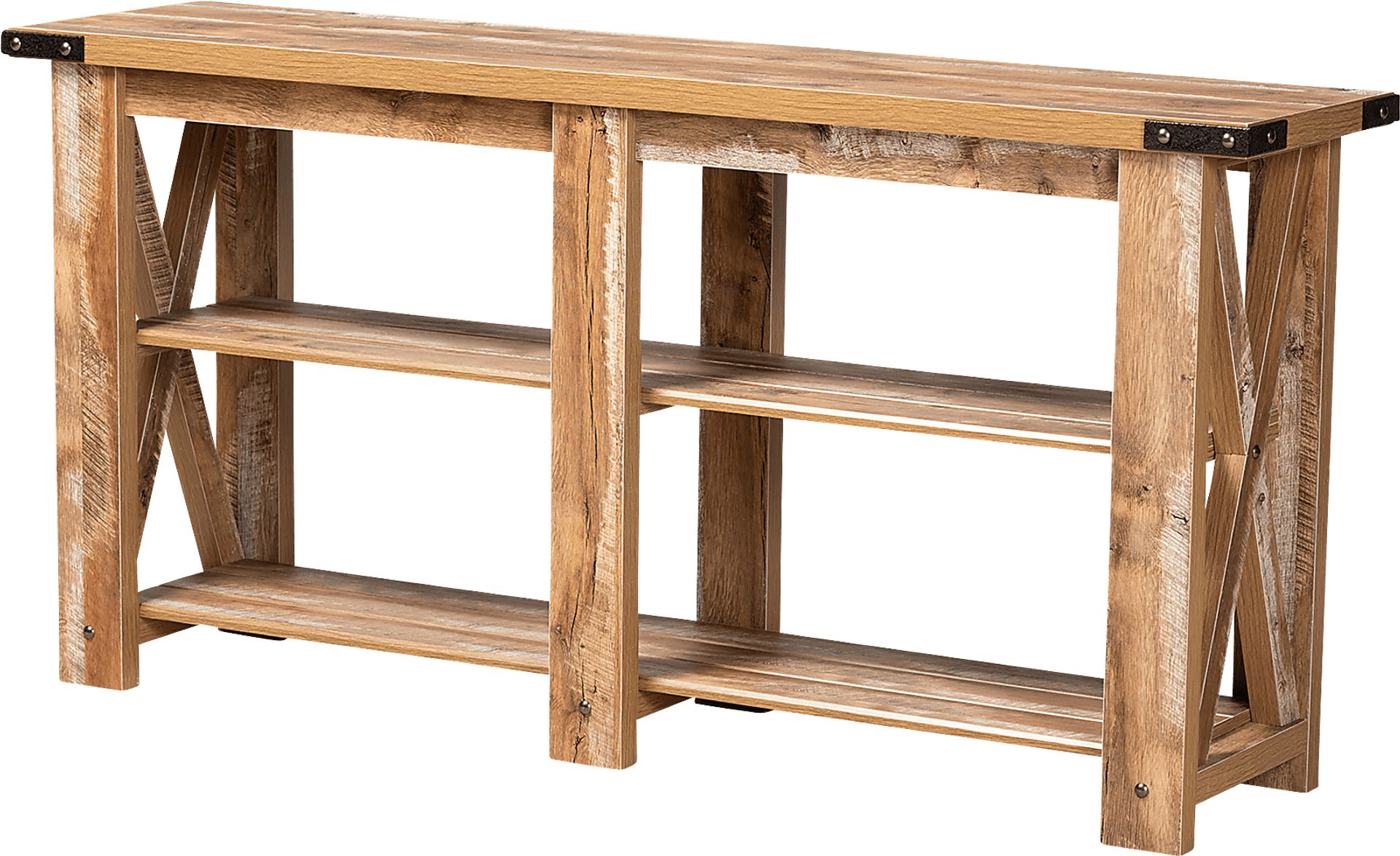 Tapscott Brown Sofa Table - Image 1