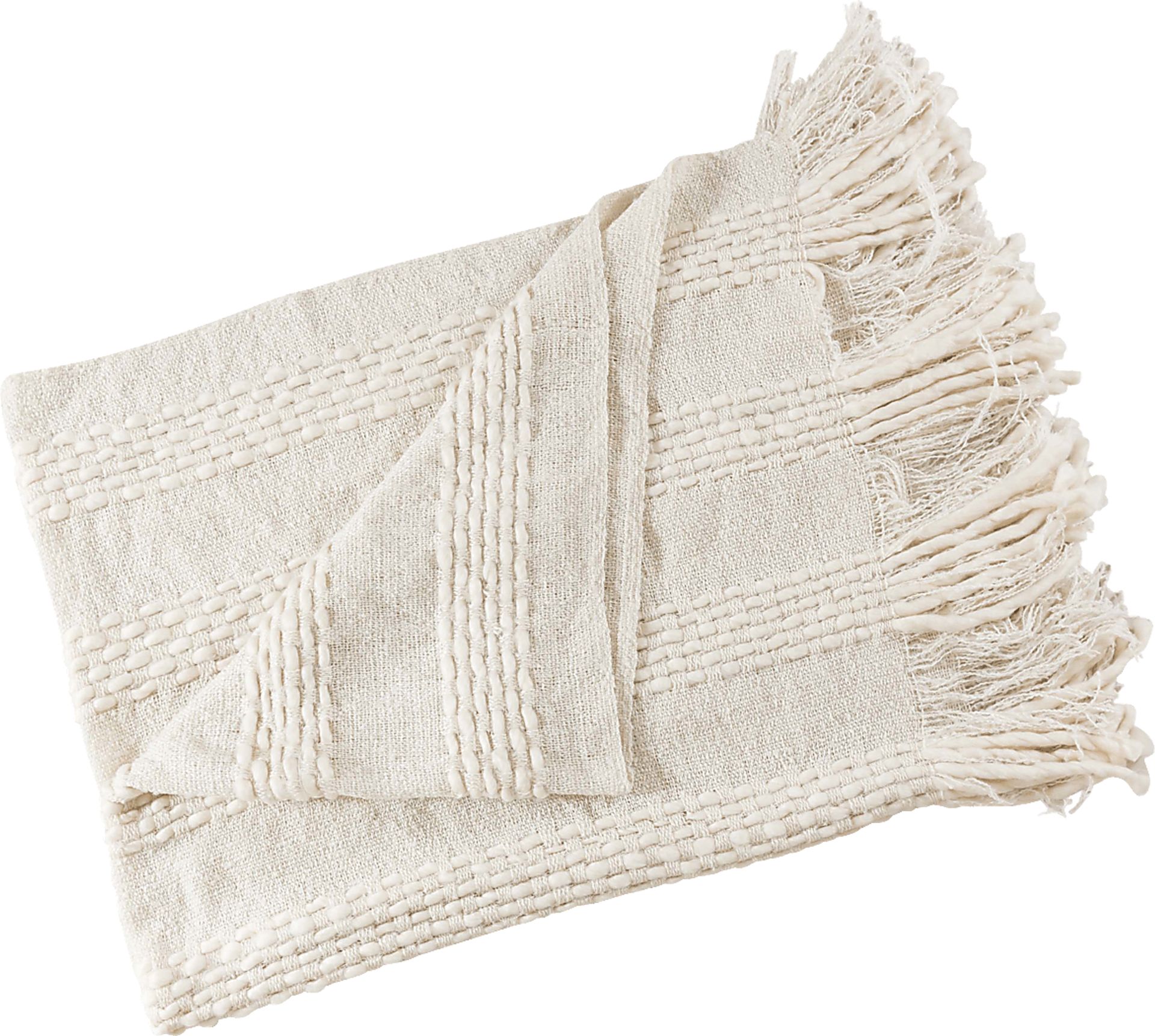 Tara Lane White Throw - Image 2