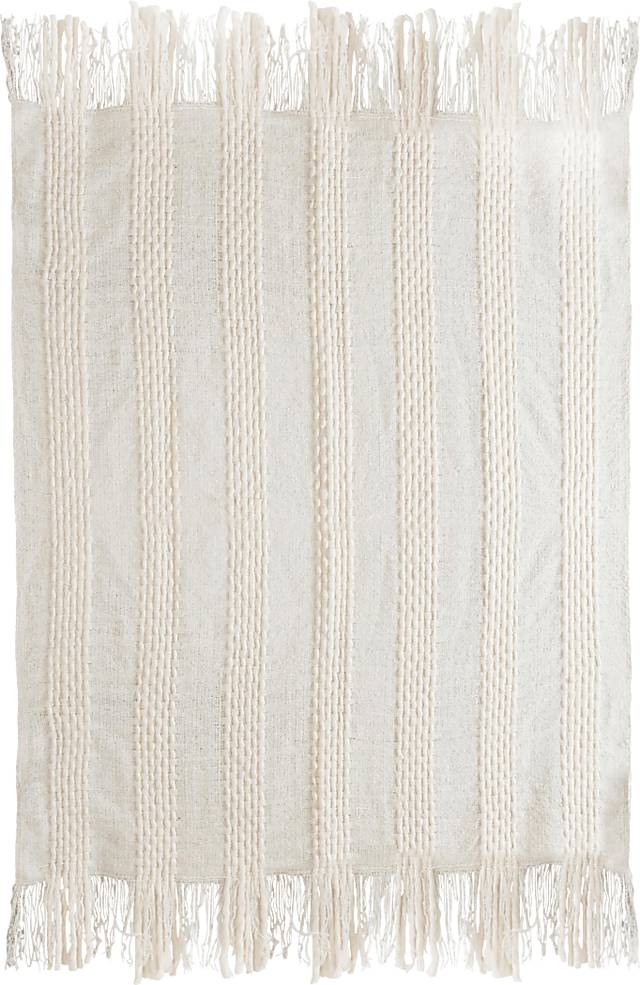 Tara Lane White Throw - Thumbnail - Image 1