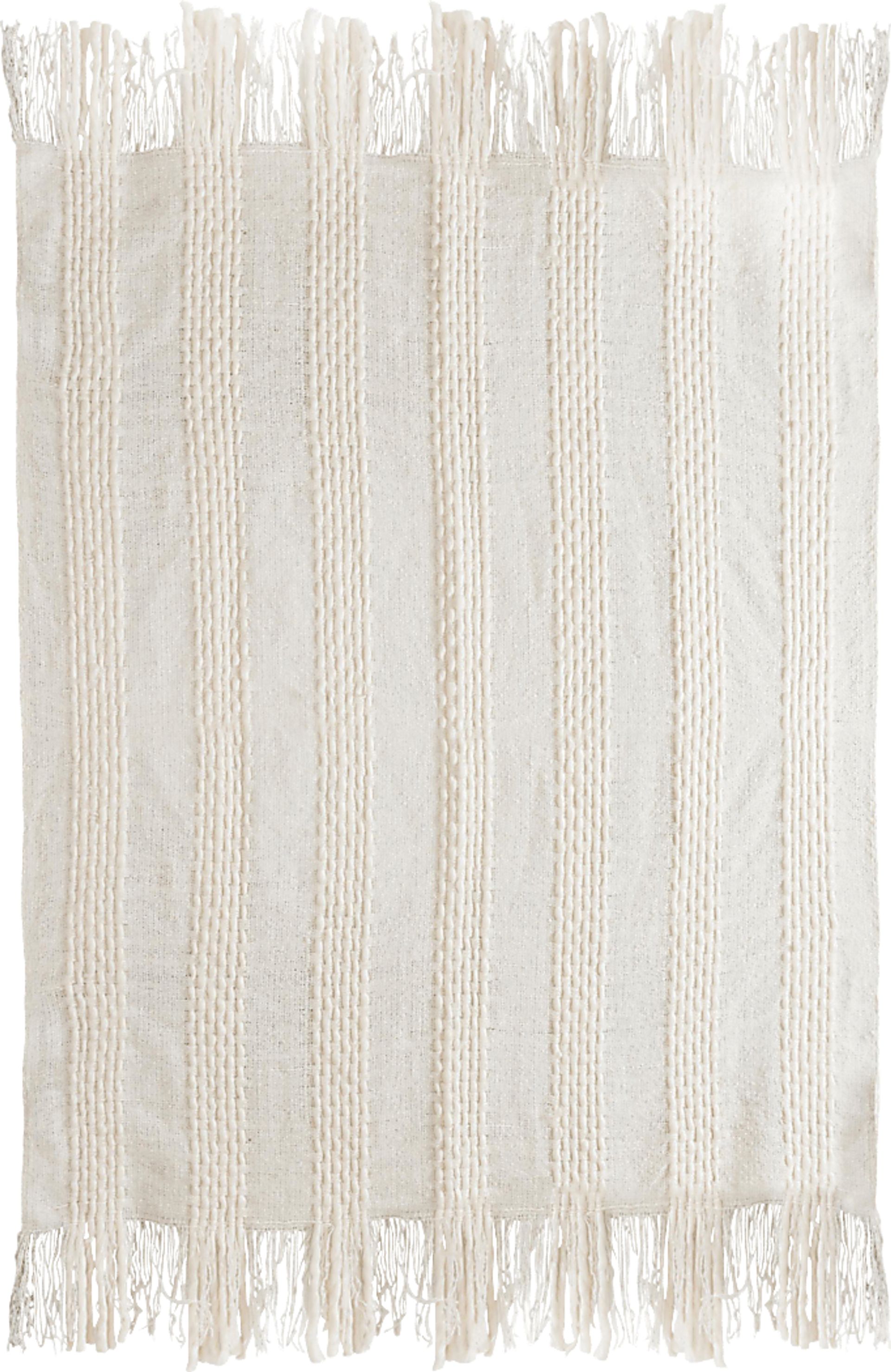Tara Lane White Throw - Image 1