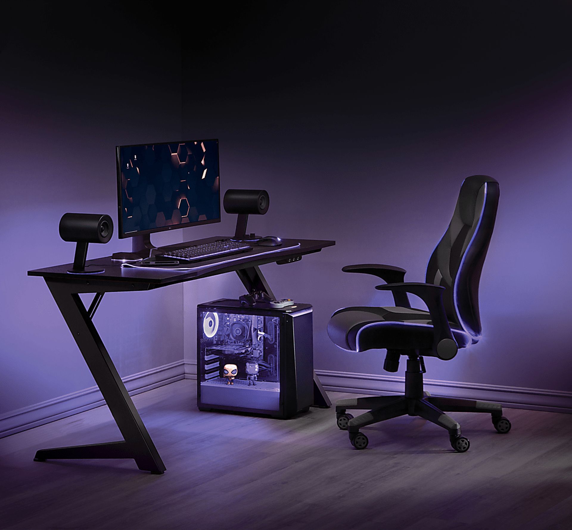 Taraia Black Gaming Desk - Image 7