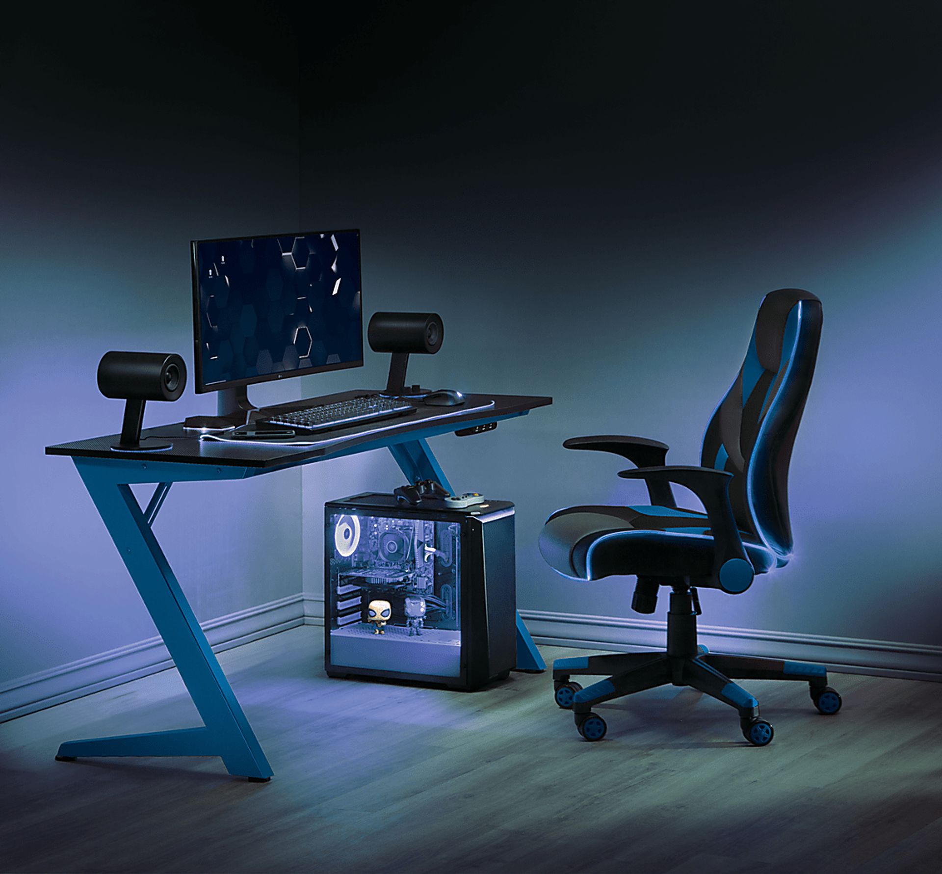 Taraia Blue Gaming Desk - Image 7