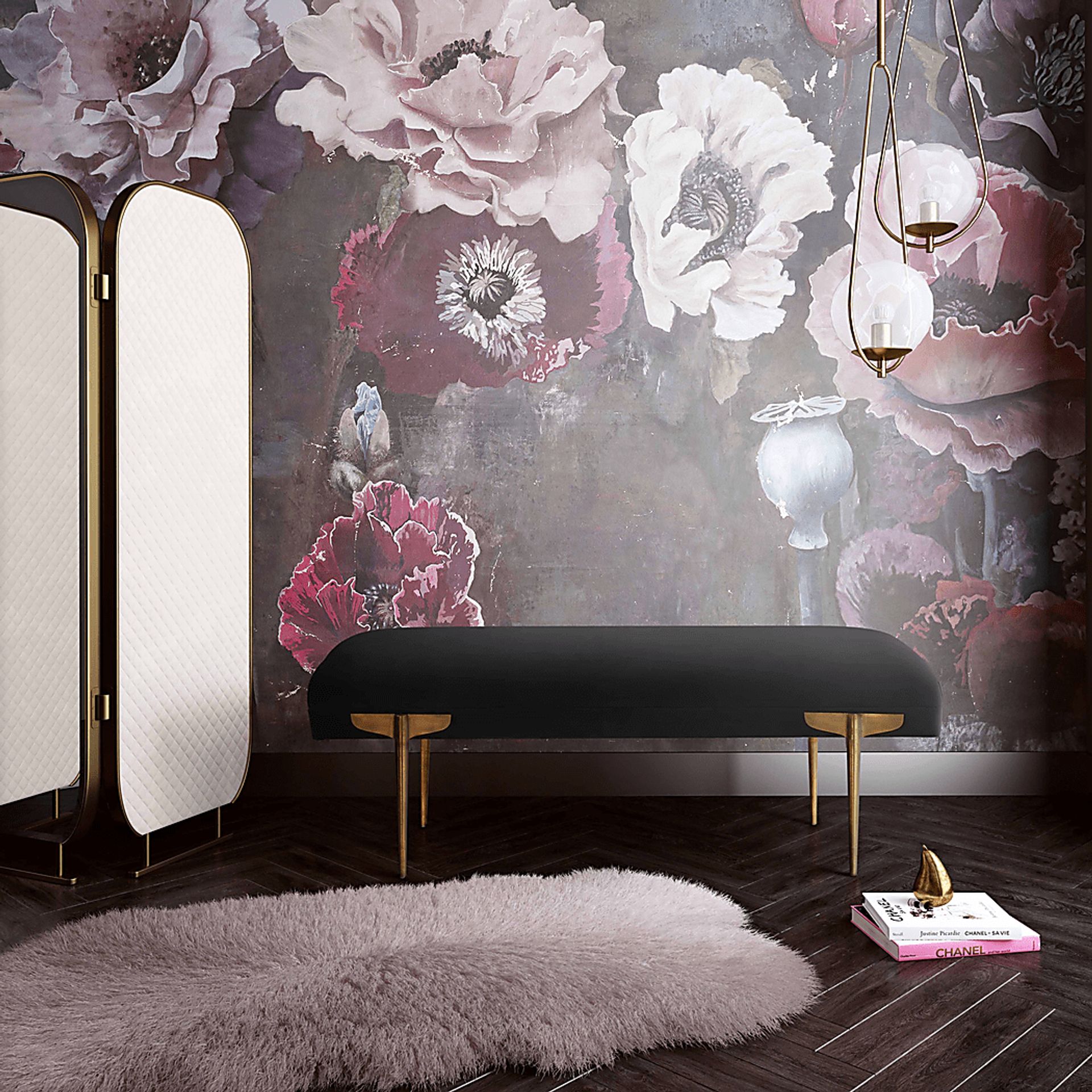Taresa Black Bench - Image 4
