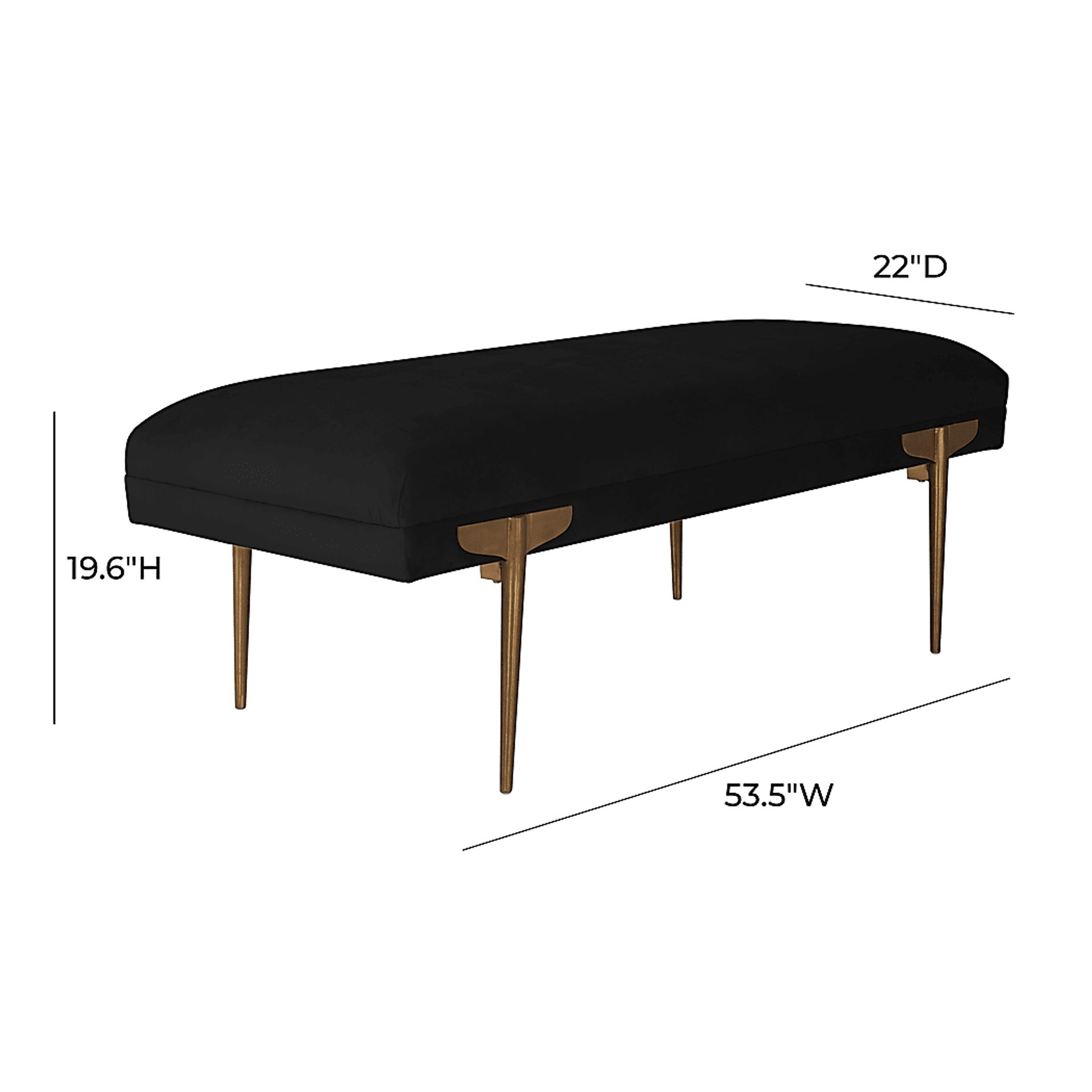 Taresa Black Bench - Image 5