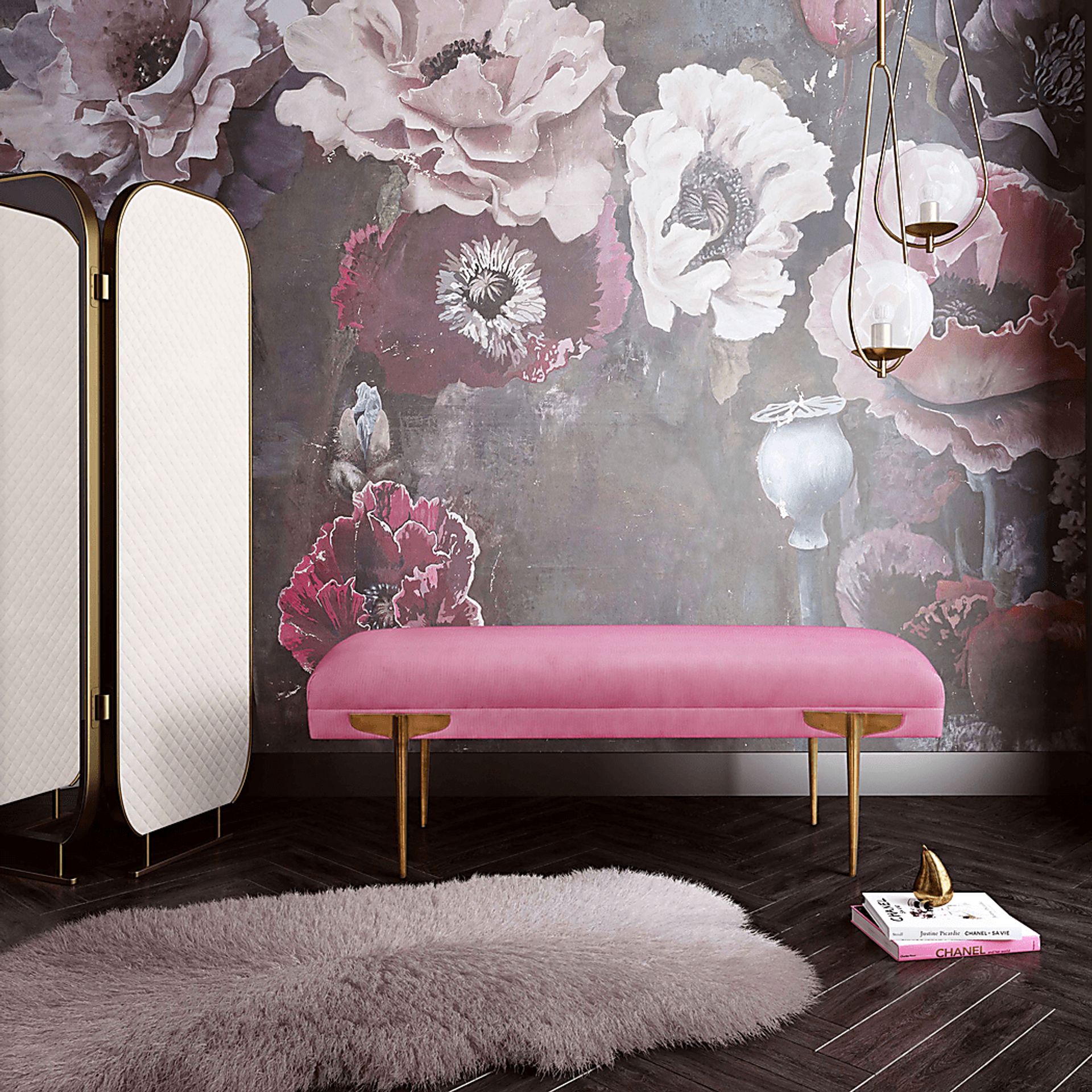 Taresa Pink Bench - Image 4