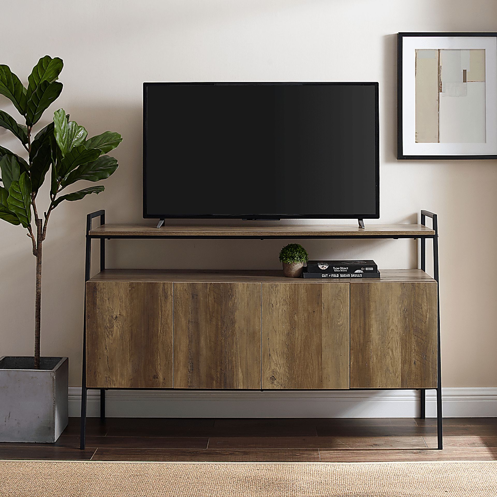 Tareyton Oak 52 in. Console - Image 4