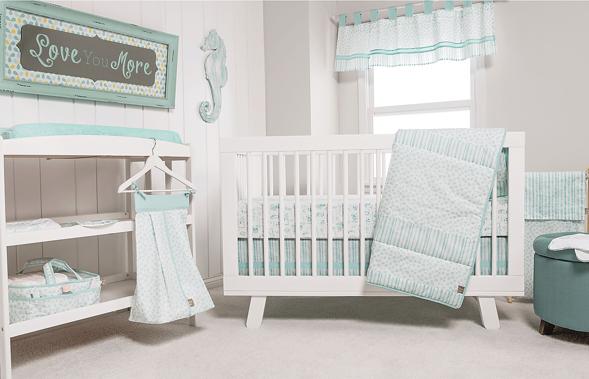 Tarian Aqua 3 Pc Baby Bedding Set - Image 7