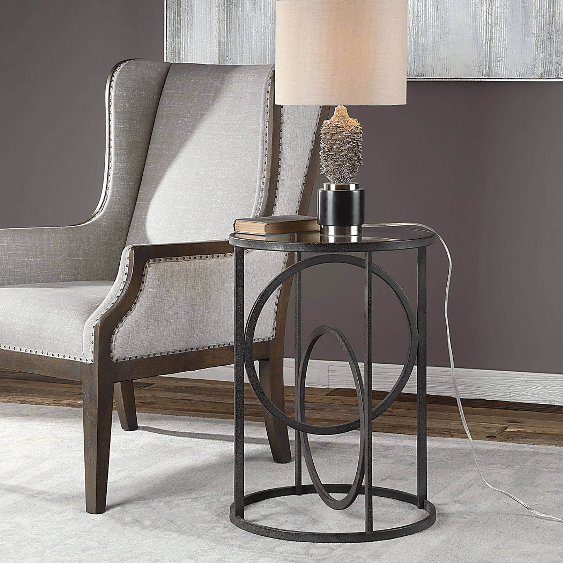 Tarklin Black Accent Table - Image 2