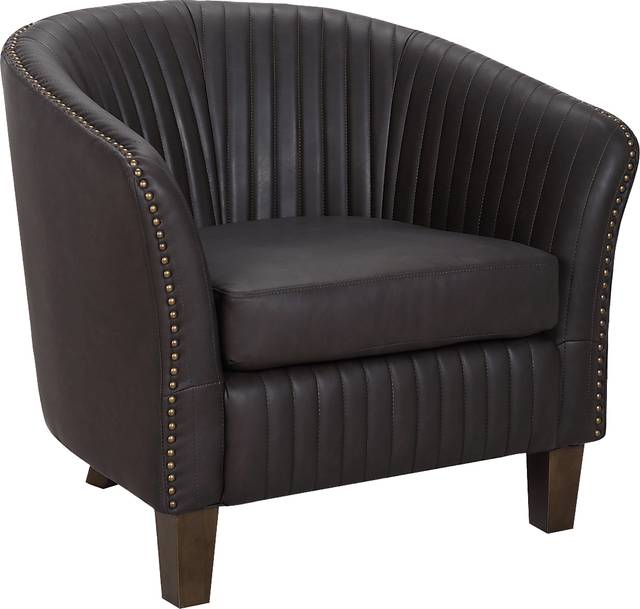 Tarlton Chocolate Accent Chair - Thumbnail - Image 1