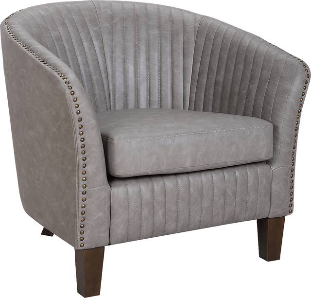 Tarlton Gray Accent Chair - Thumbnail - Image 1