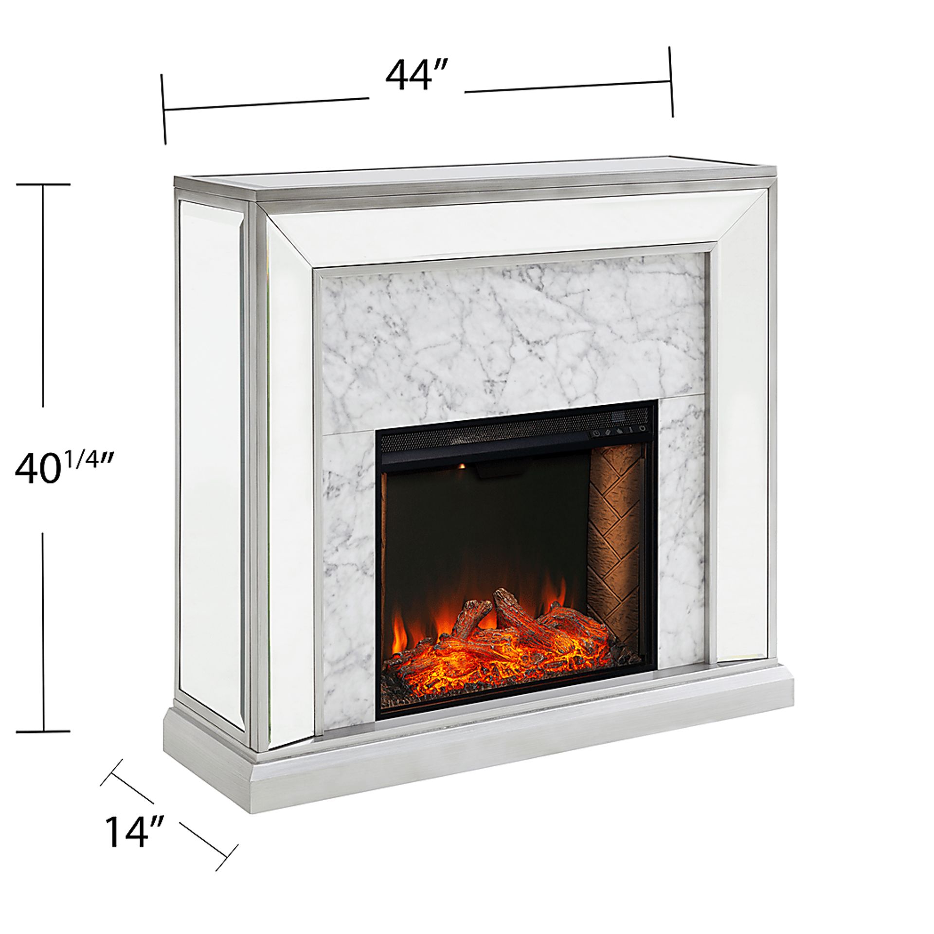 Tarryhollow III Gray 44 in. Console With Smart Electric Fireplace - Image 11