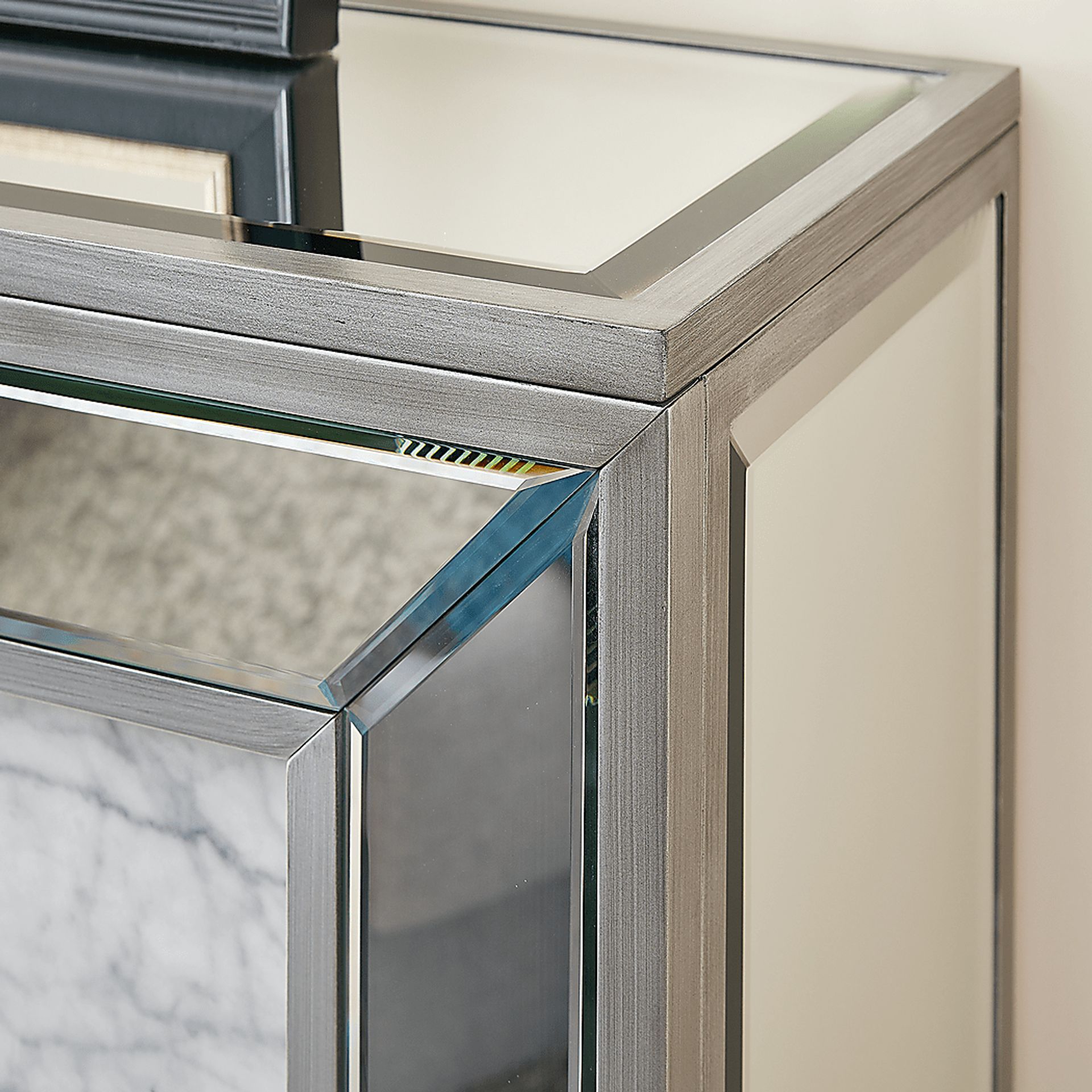 Tarryhollow IV Silver 44 in. Console With Touch Panel Electric Fireplace - Image 6