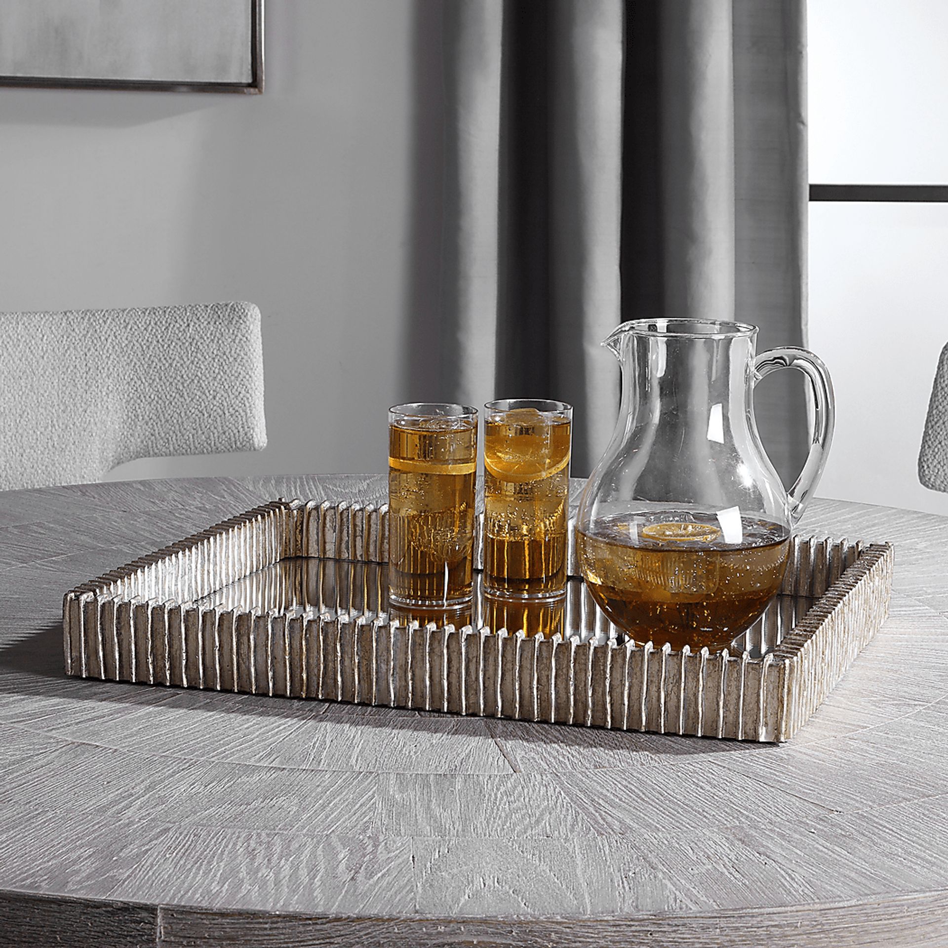 Taskin Silver Decor Tray - Image 5