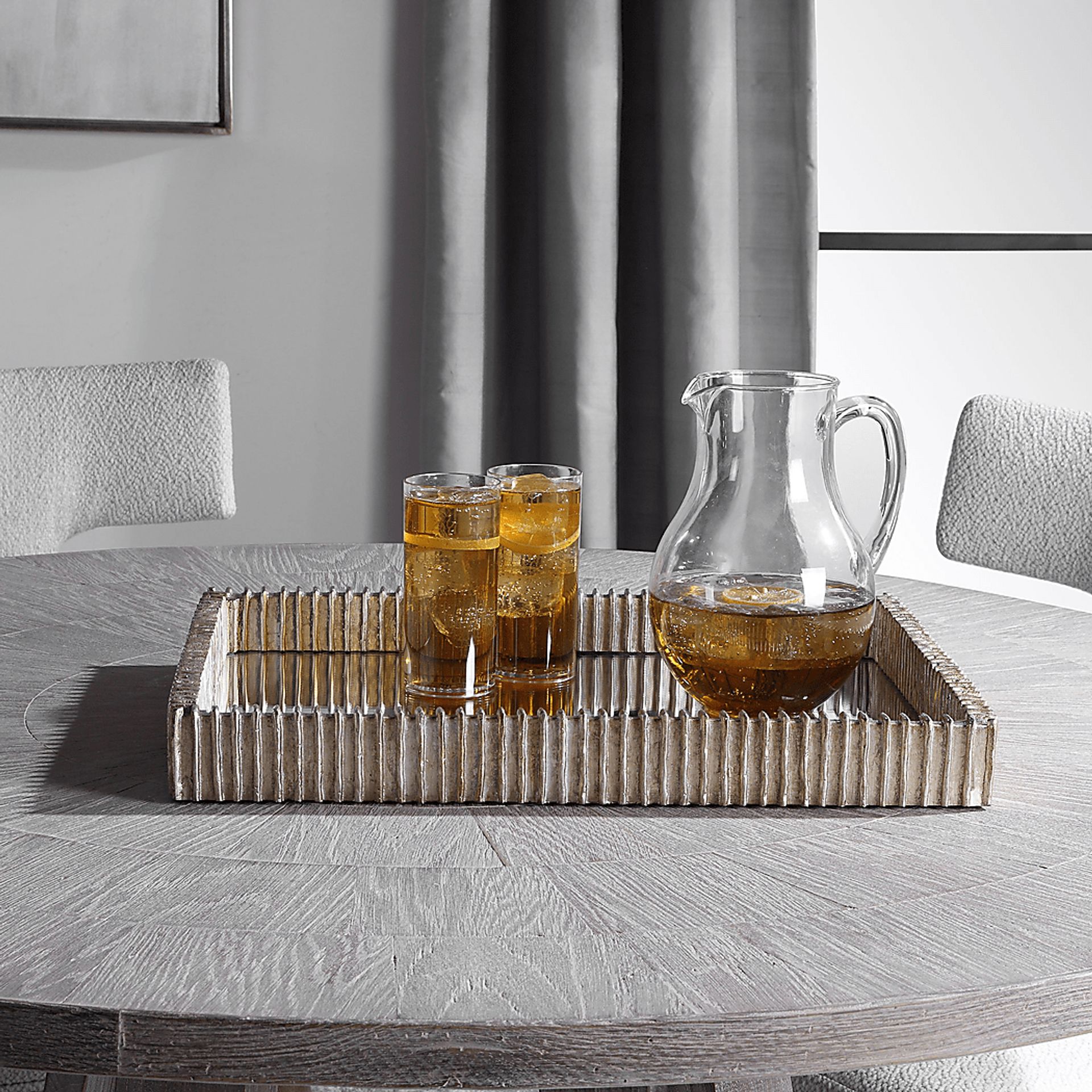 Taskin Silver Decor Tray - Image 6