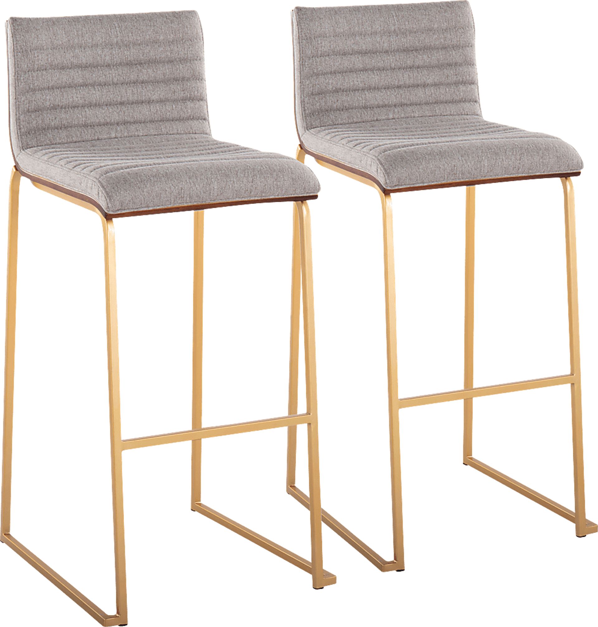 Tatesbrook I Gray Barstool, Set of 2 - Image 1