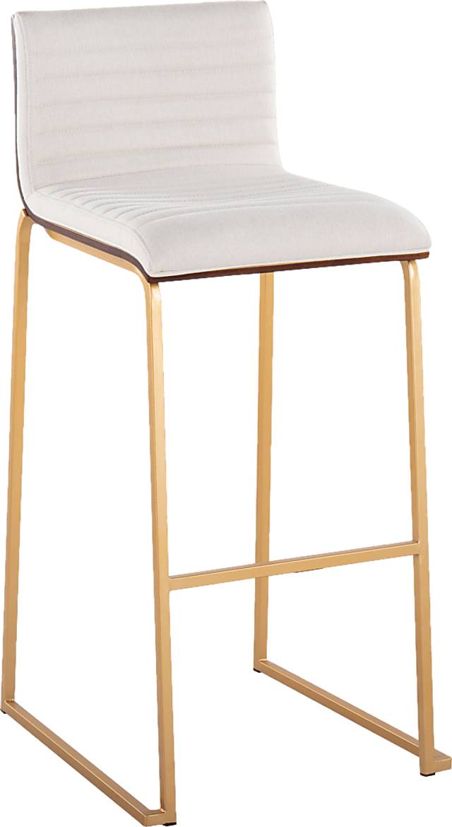 Tatesbrook I White Barstool, Set of 2 - Thumbnail - Image 2