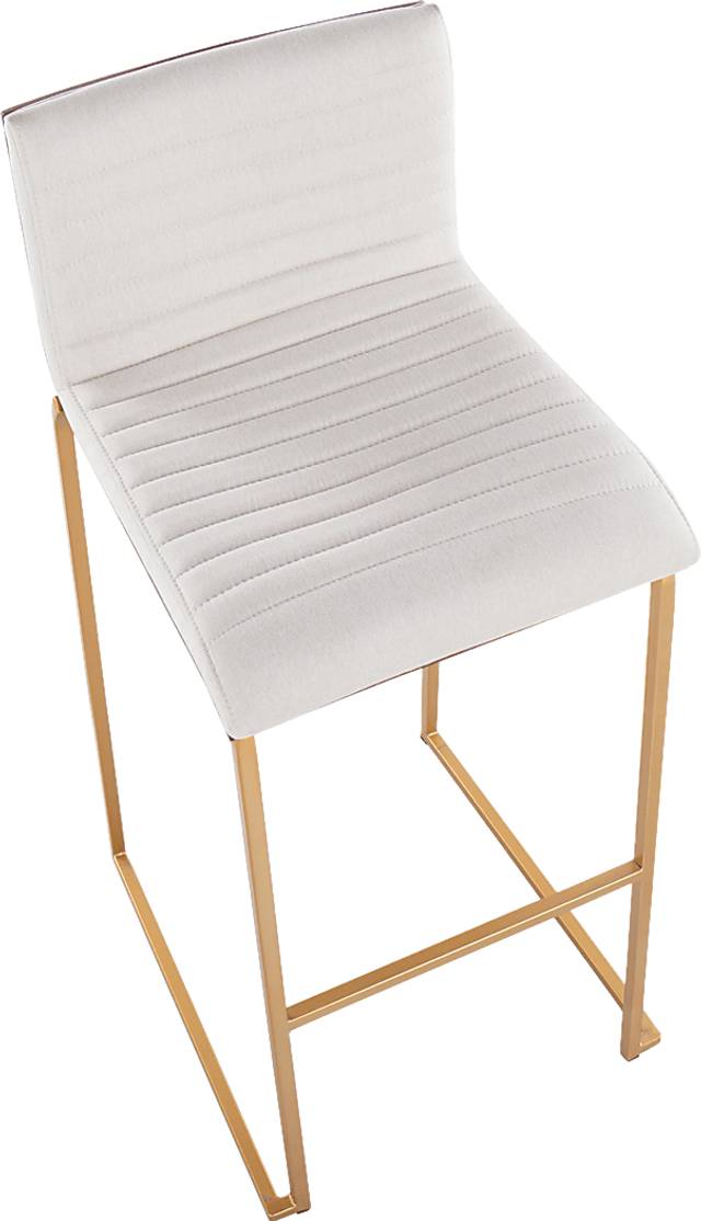 Tatesbrook I White Barstool, Set of 2 - Thumbnail - Image 3