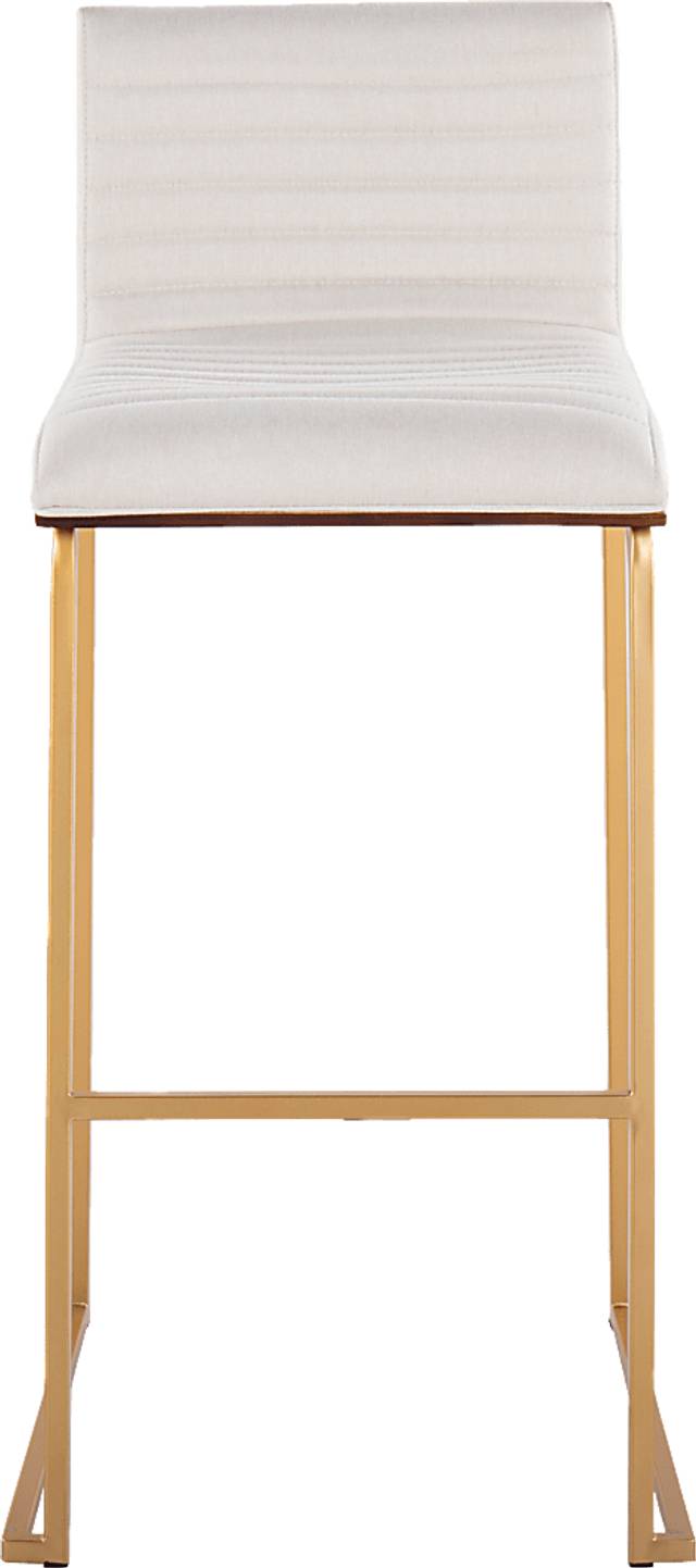 Tatesbrook I White Barstool, Set of 2 - Thumbnail - Image 4