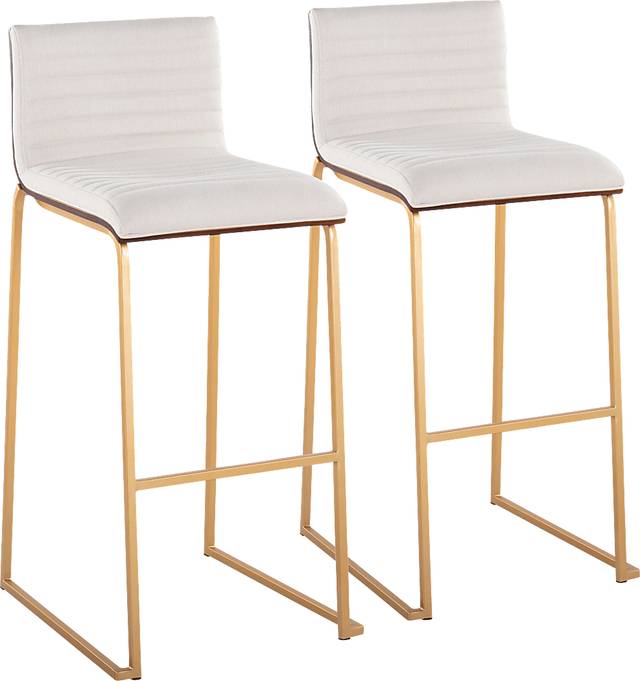 Tatesbrook I White Barstool, Set of 2 - Thumbnail - Image 1