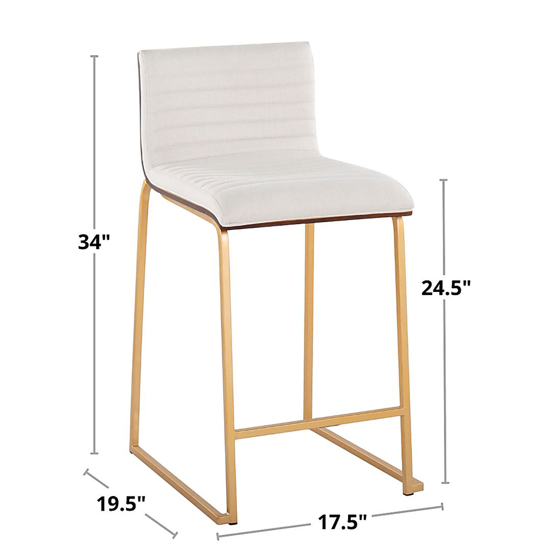 Tatesbrook I White Counter Height Stool, Set of 2 - Image 11